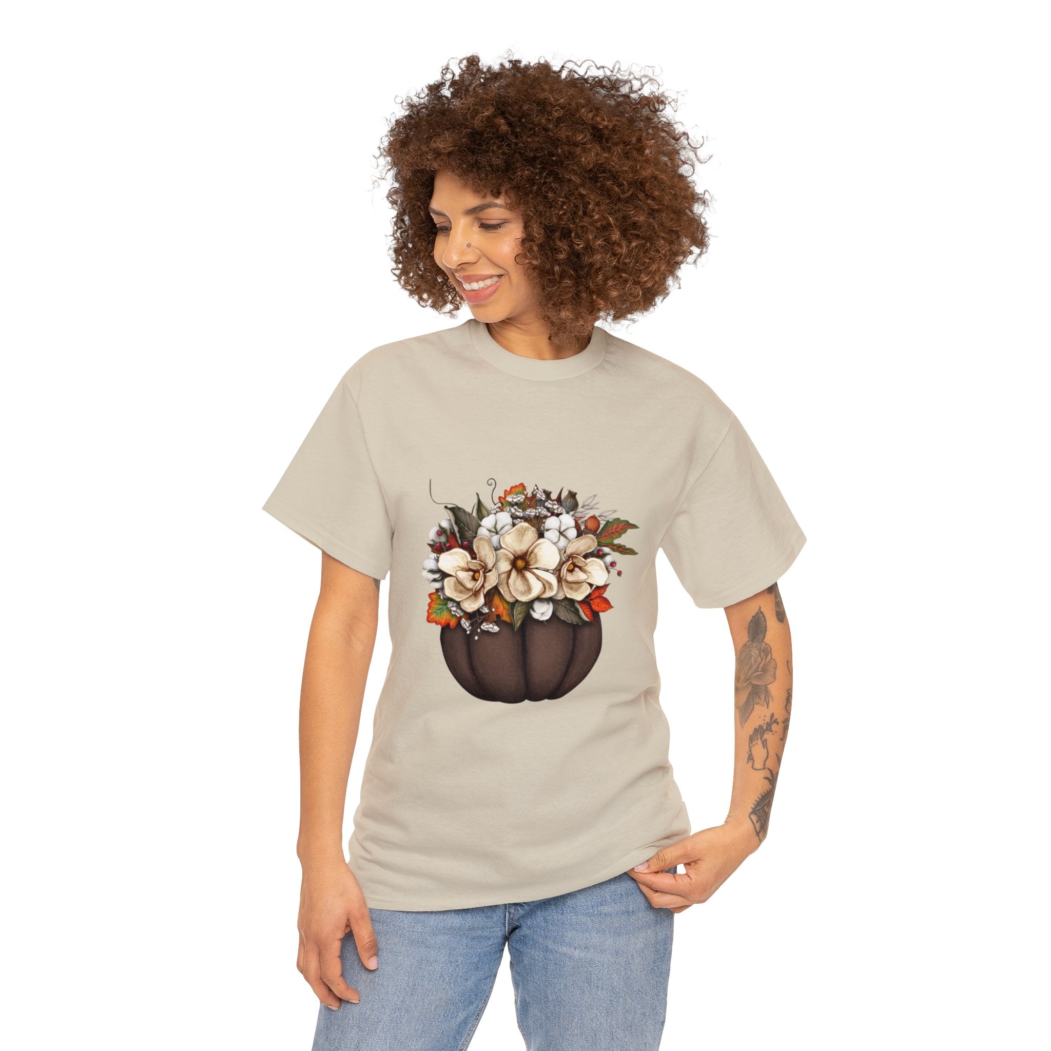 Halloween T-Shirt: Fall Flowers
