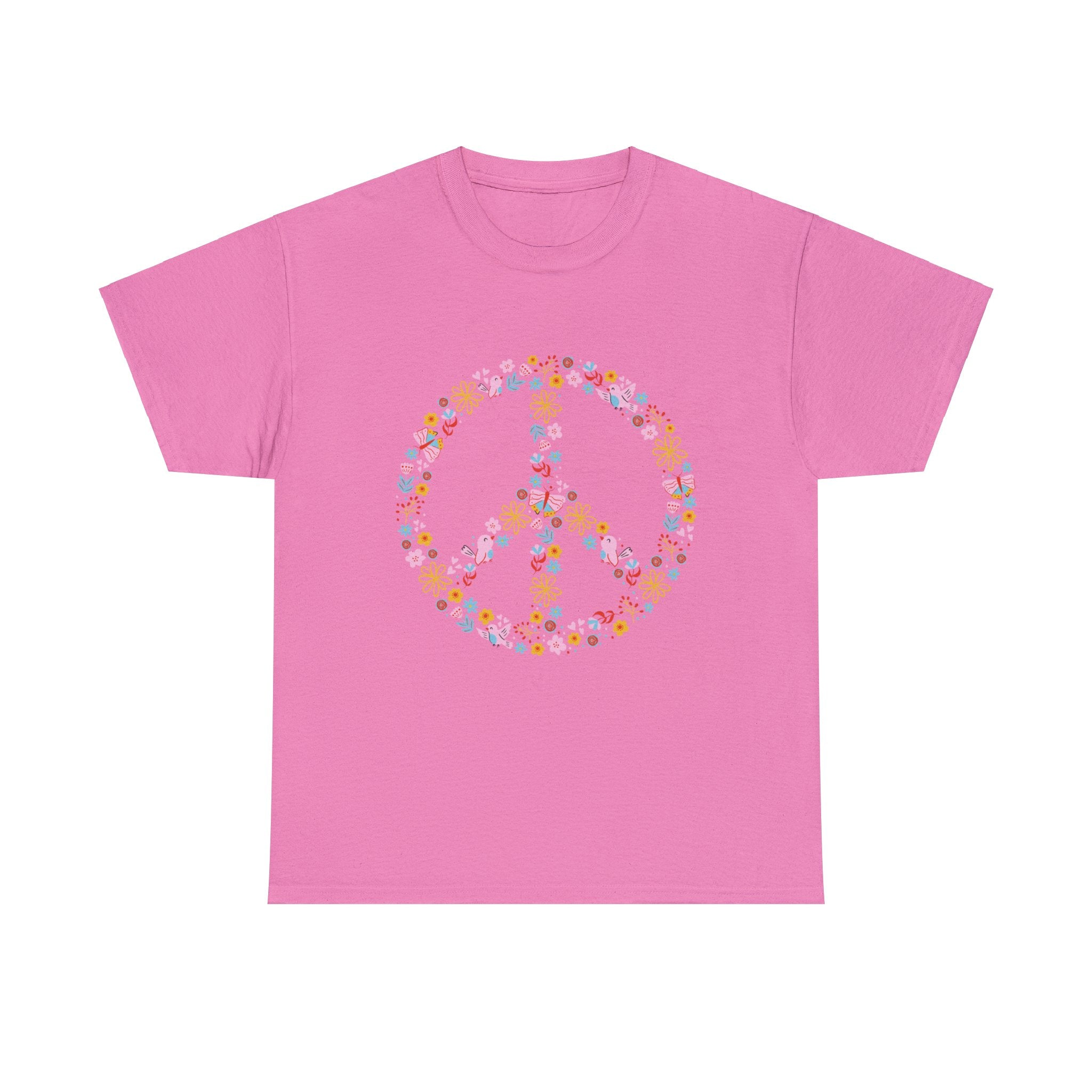 Summer T-Shirt: Flowery Peace Sign