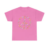 Summer T-Shirt: Flowery Peace Sign