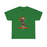 Christmas T-Shirt: Black and Tan Dog