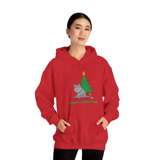 Christmas Hoodie: Meowy Christmas