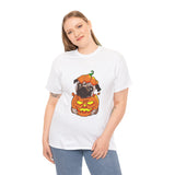 Halloween T-Shirt: Pug in a Pumpkin