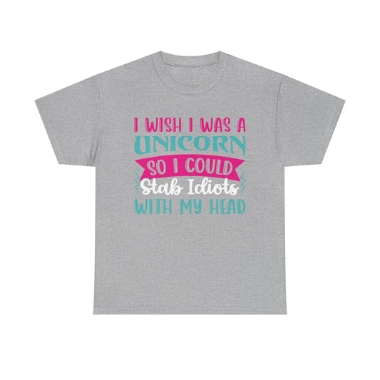 Funny T-Shirt: I Wish I Was A Unicorn