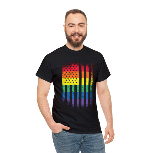 PRIDE T-Shirt: Rainbow Flag