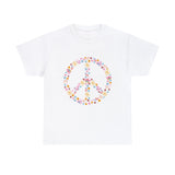 Summer T-Shirt: Flowery Peace Sign