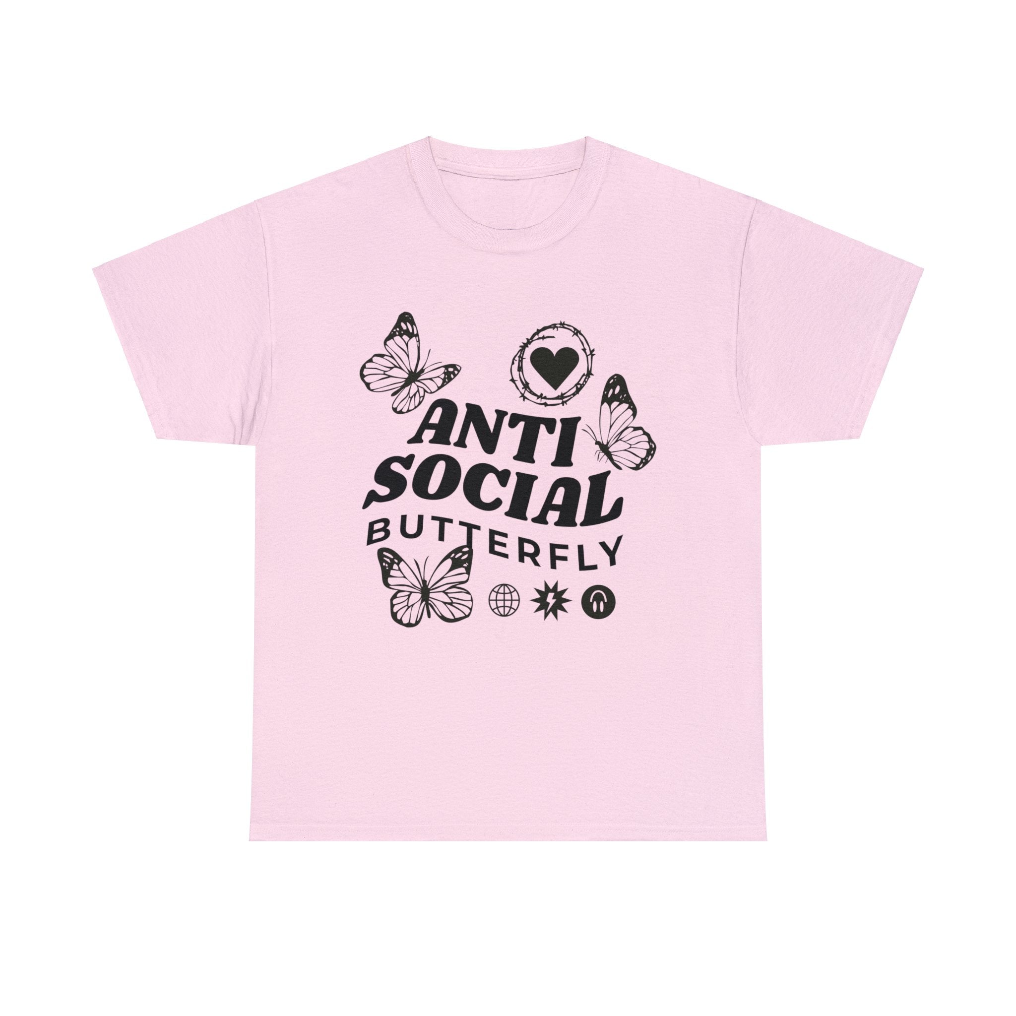 Funny T-Shirt: Anti-Social Butterfly