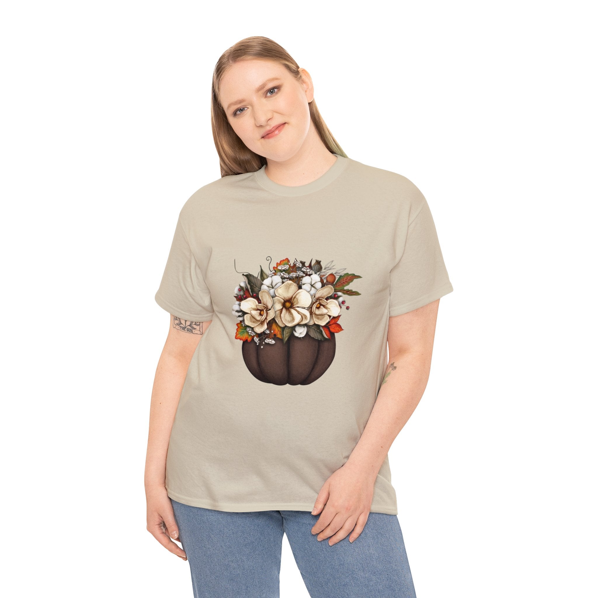 Halloween T-Shirt: Fall Flowers