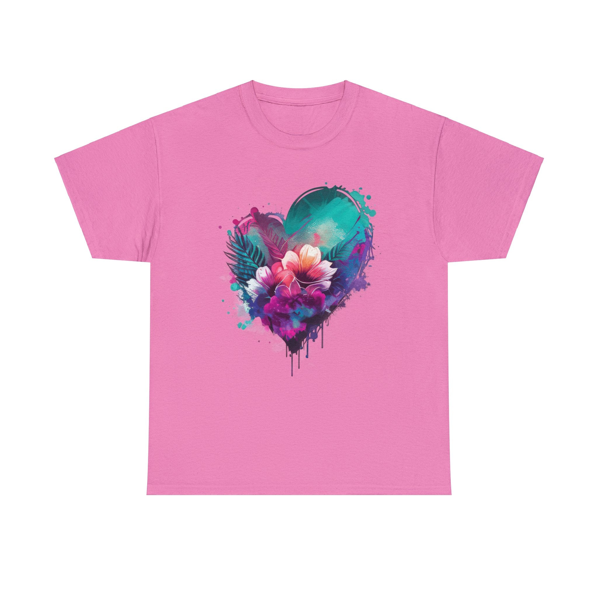 Love T-Shirt: Heart and Flower