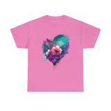 Love T-Shirt: Heart and Flower