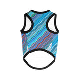 Wavy Blue Pet Tank Top