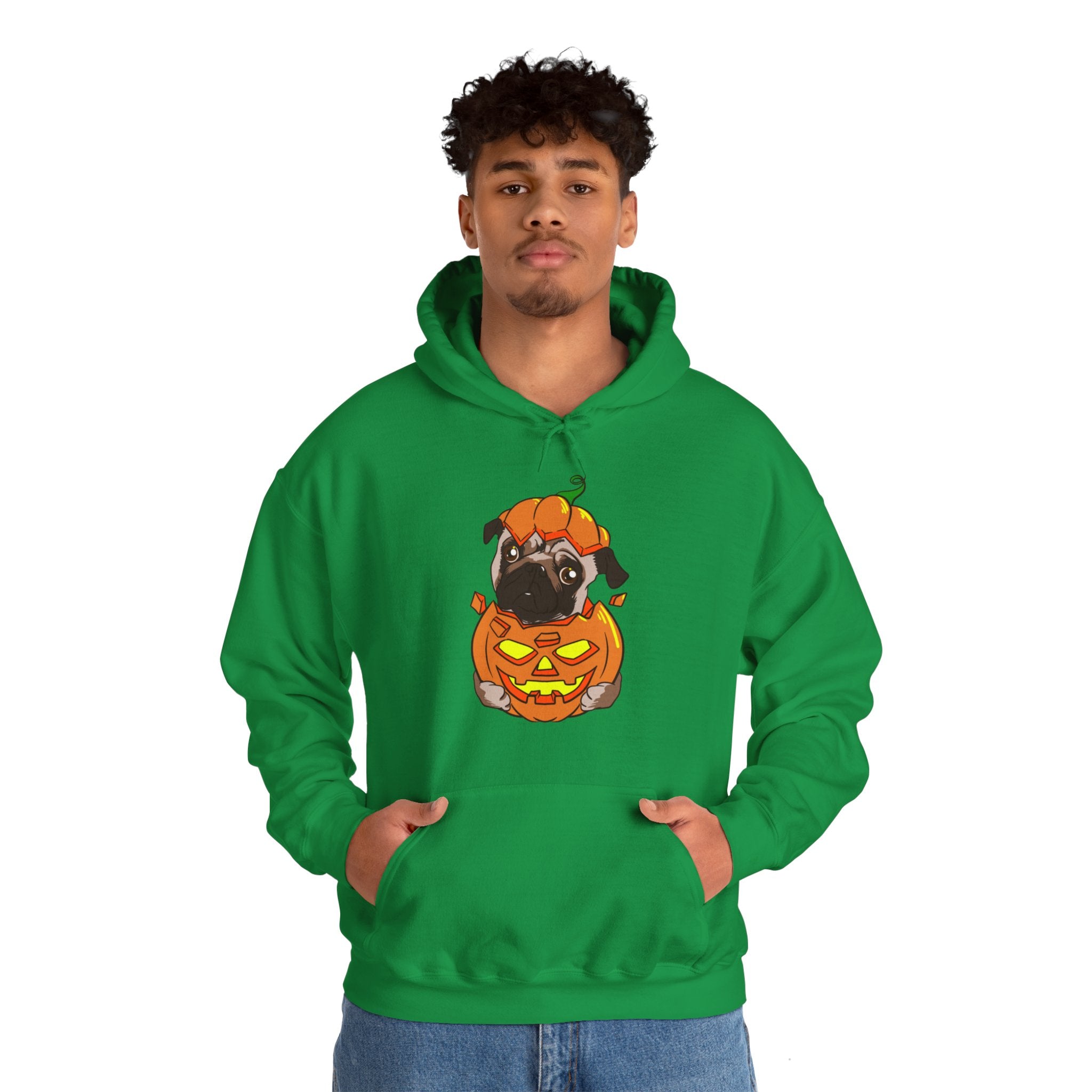 Halloween Hoodie: Pug Pumpkin