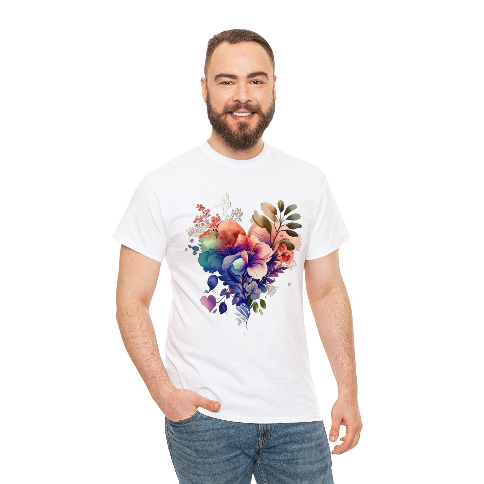 Love T-Shirt: Flowery Heart