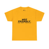 Not Friendly. Do Not Touch. T-Shirt — Funny Unhinged Graphic Tee