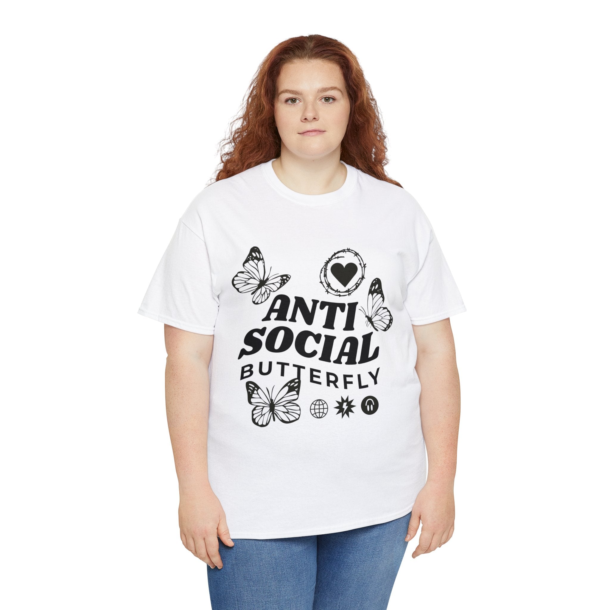 Funny T-Shirt: Anti-Social Butterfly