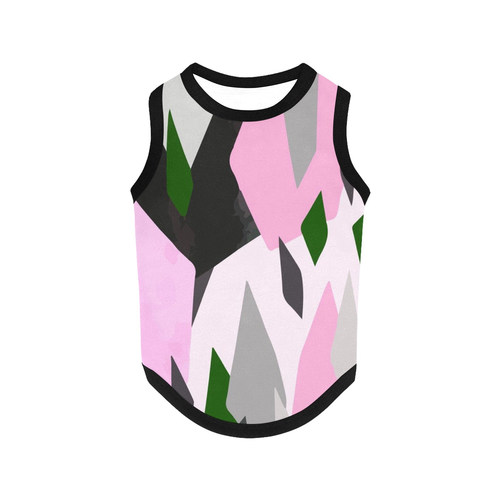 Pink Geometric Pet Tank Top