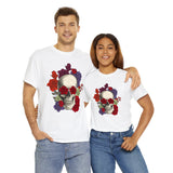 Skull T-Shirt: Skull with Roses
