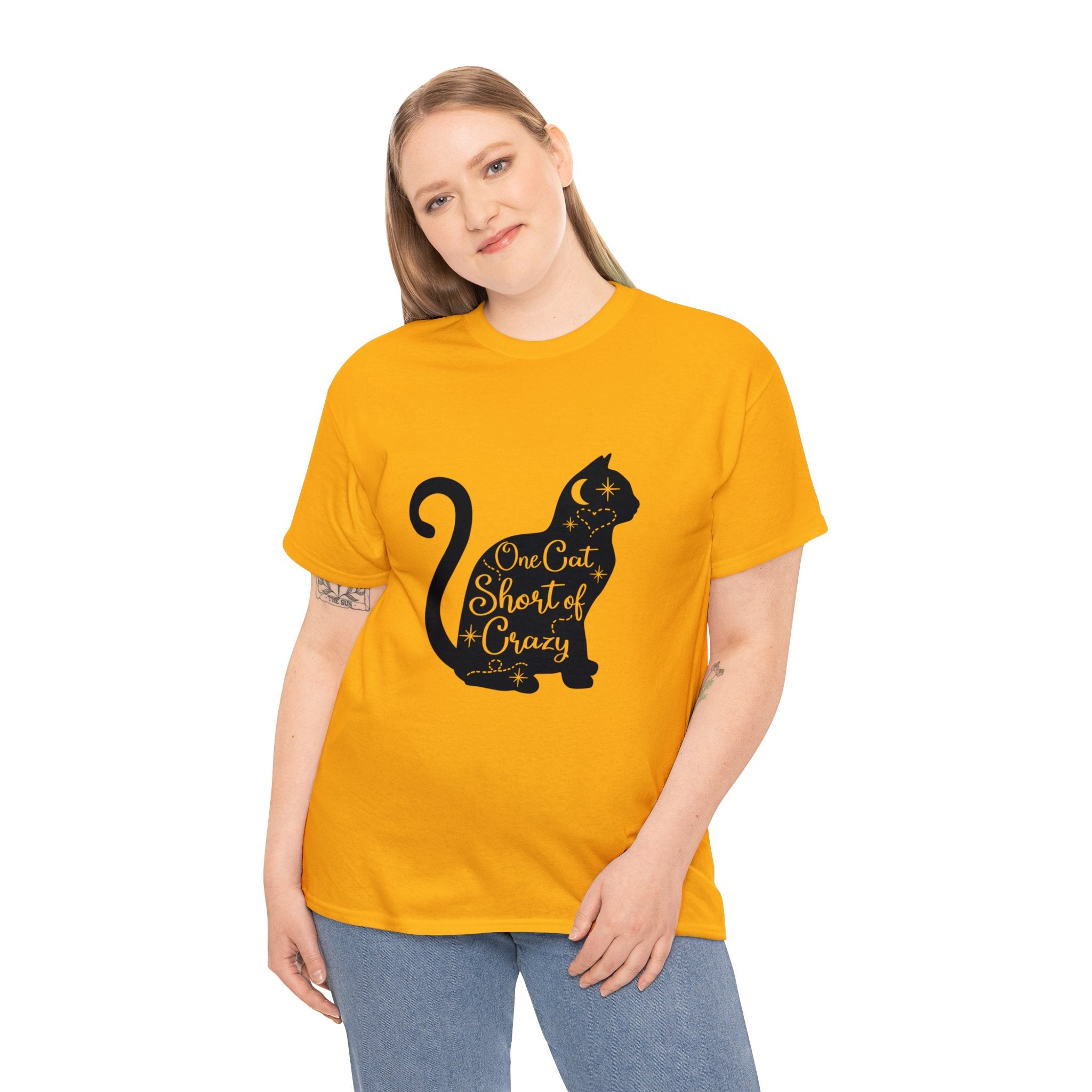 Cat T-Shirt: One Cat Short of Crazy #1