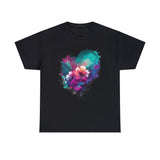 Love T-Shirt: Heart and Flower