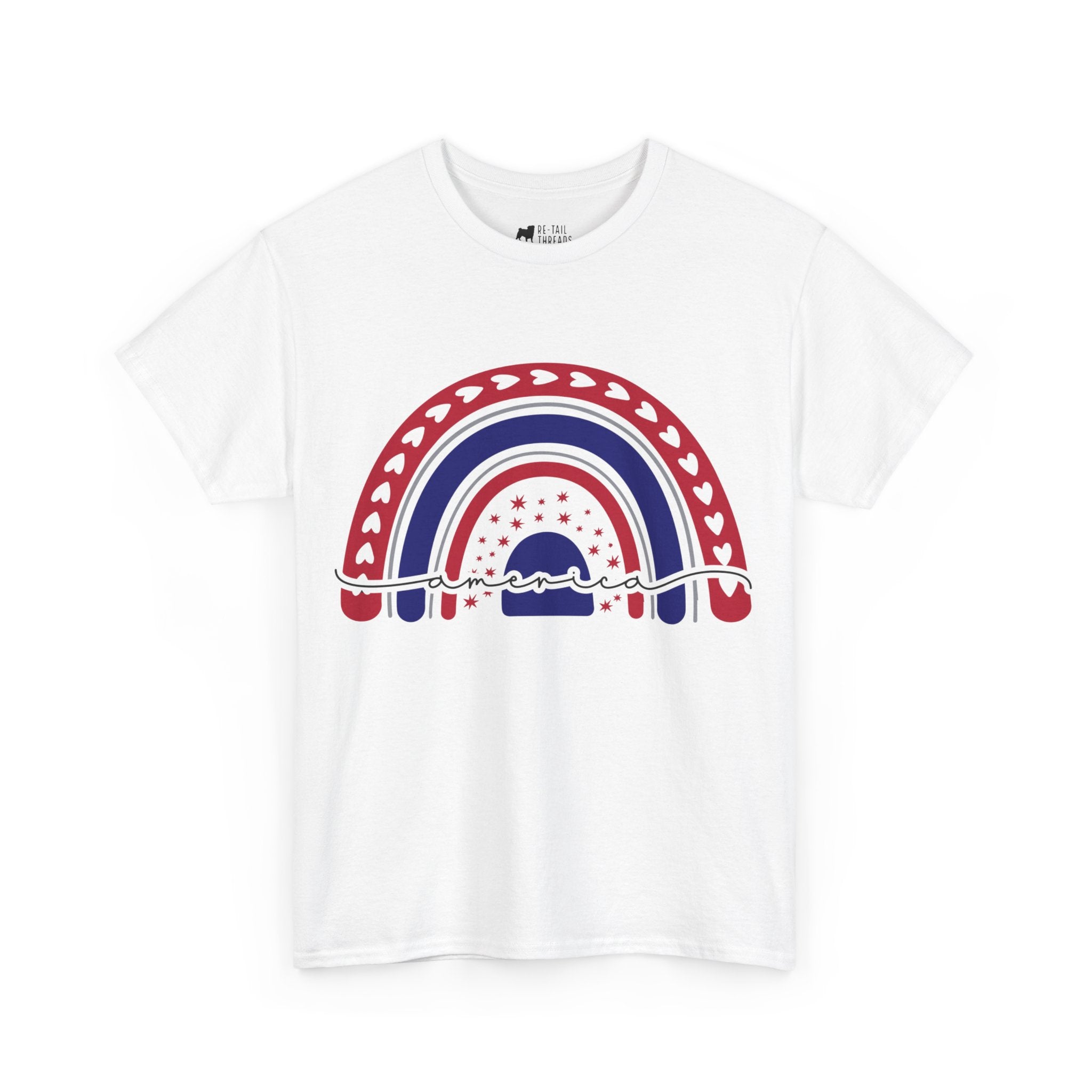 4th of July T-Shirt: America Rainbow