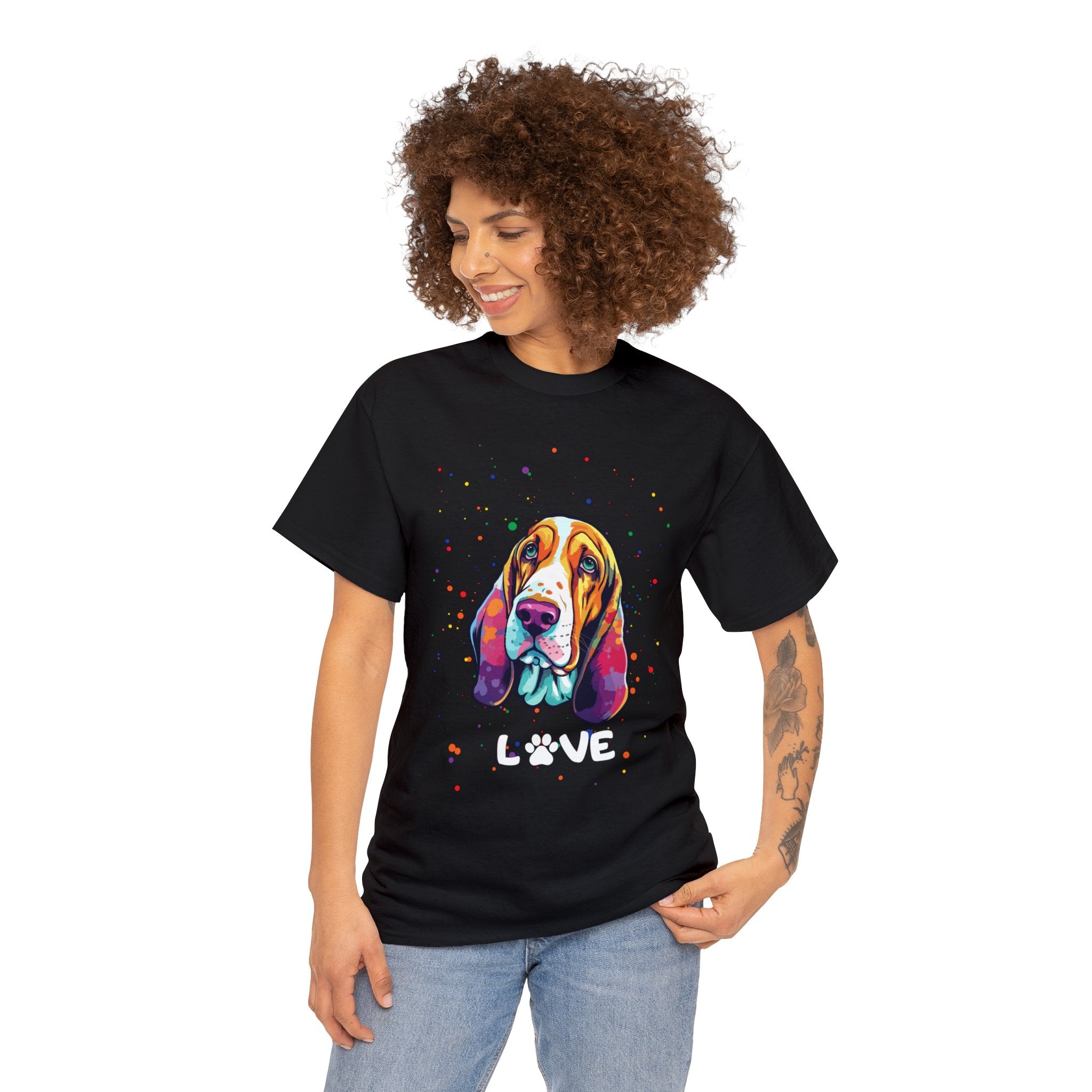 Dog T-Shirt: Bassett Hound Love