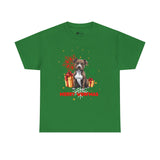 Christmas T-Shirt: Santa Hat Pit Bull #2