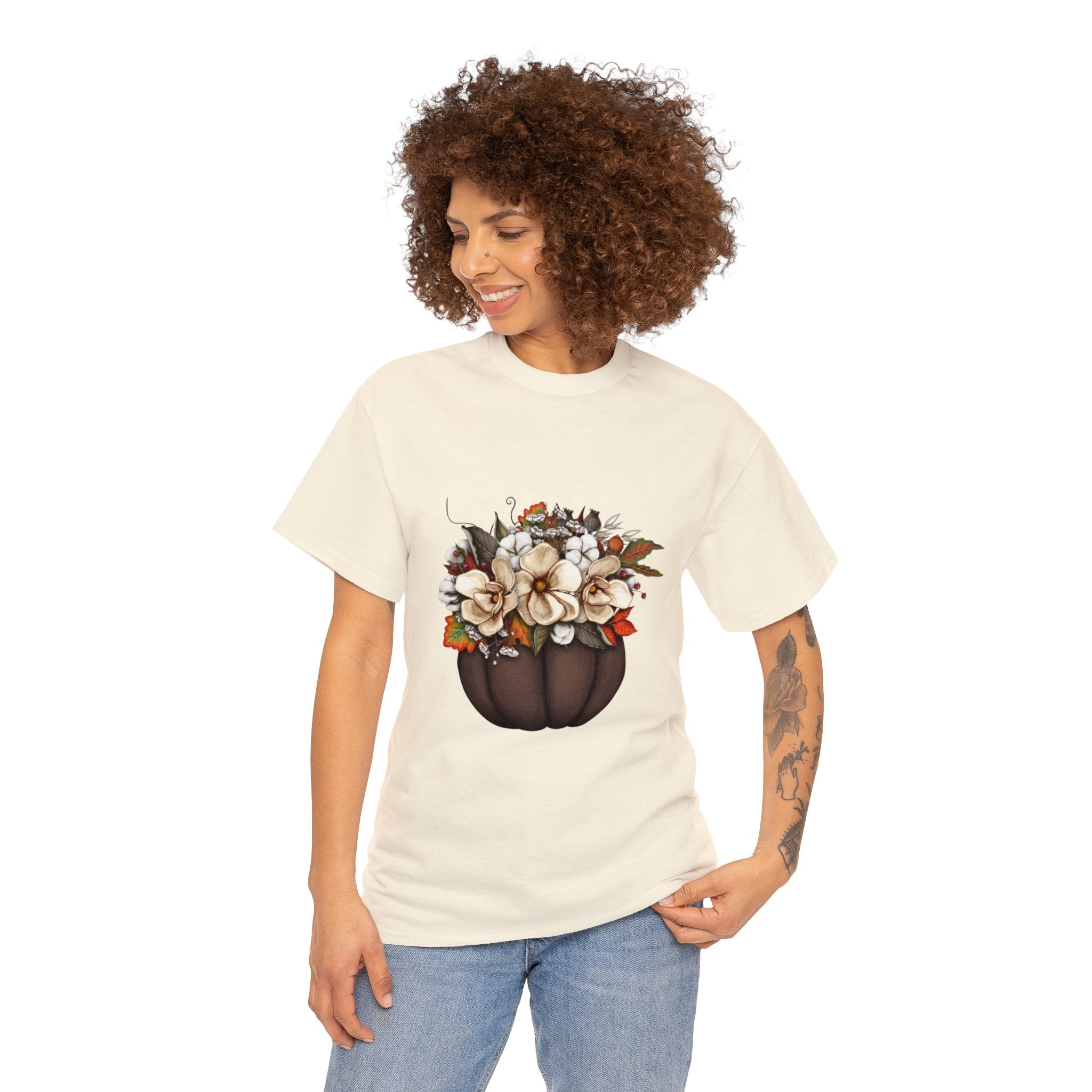 Halloween T-Shirt: Fall Flowers