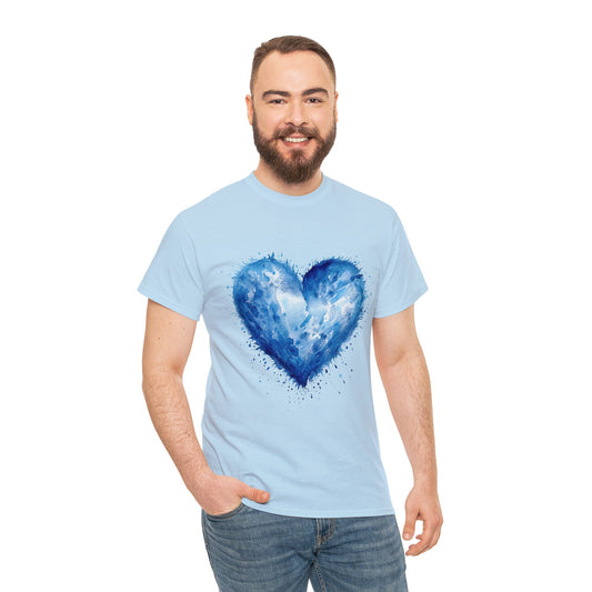 Love T-Shirt: Blue Heart