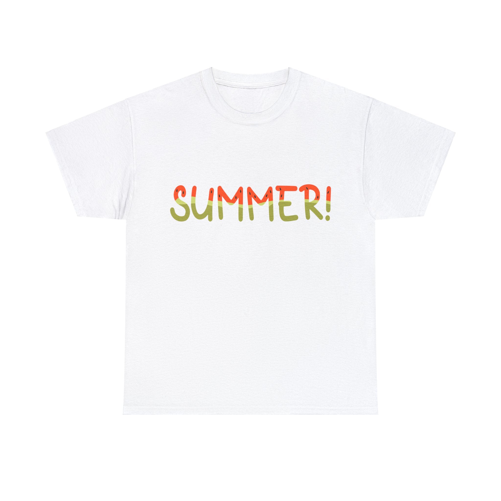 Summer T-Shirt: Summer (Watermelon Font)