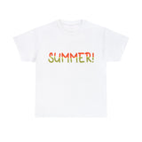 Summer T-Shirt: Summer (Watermelon Font)