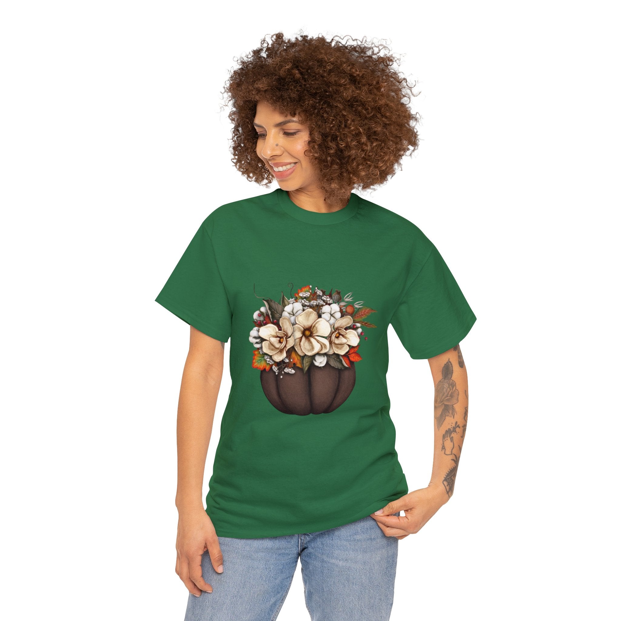 Halloween T-Shirt: Fall Flowers