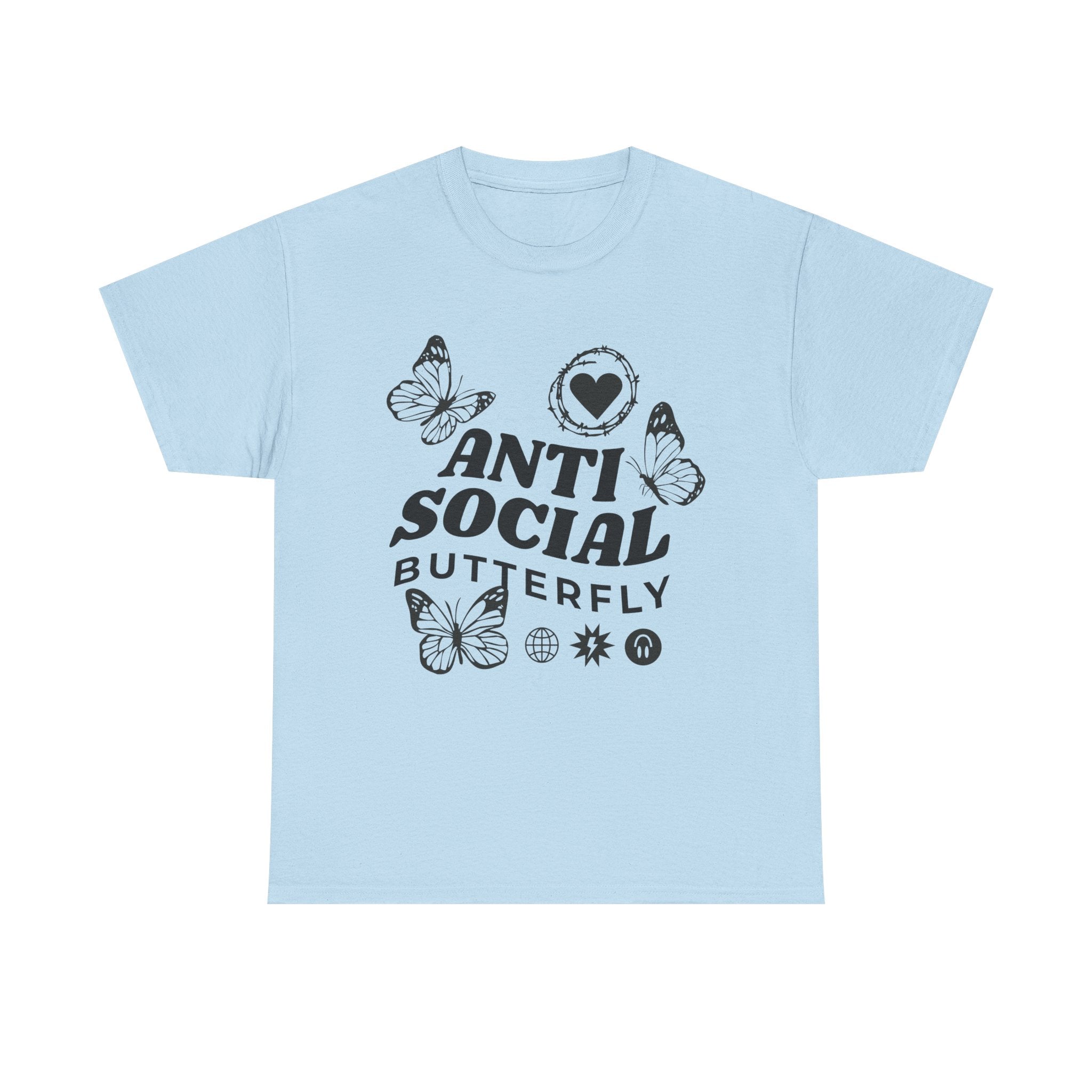 Funny T-Shirt: Anti-Social Butterfly