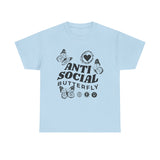 Funny T-Shirt: Anti-Social Butterfly