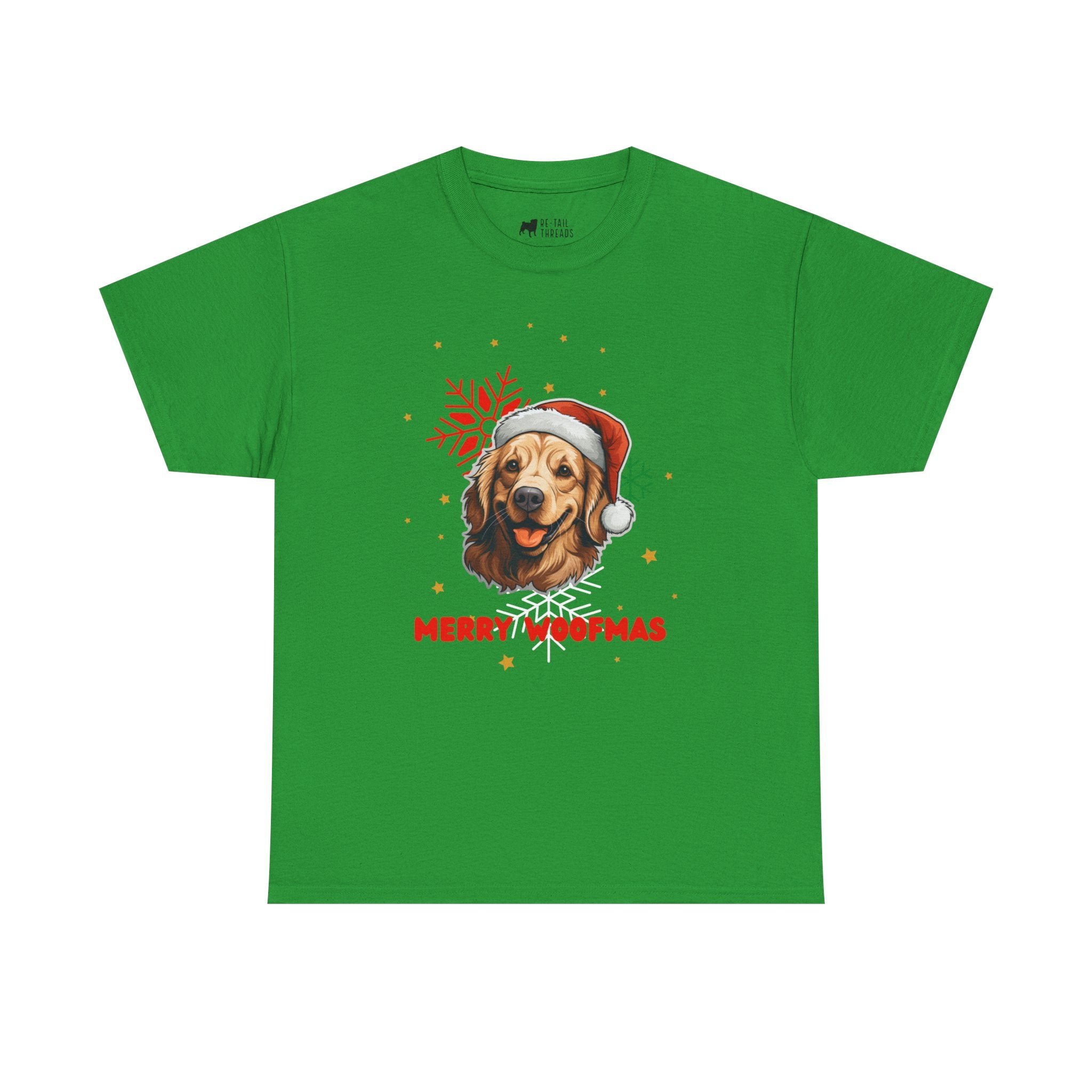 Christmas T-Shirt: Santa Hat Golden Retriever