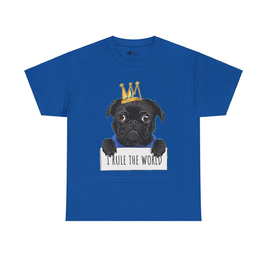 Pug T-Shirt: I Rule The World