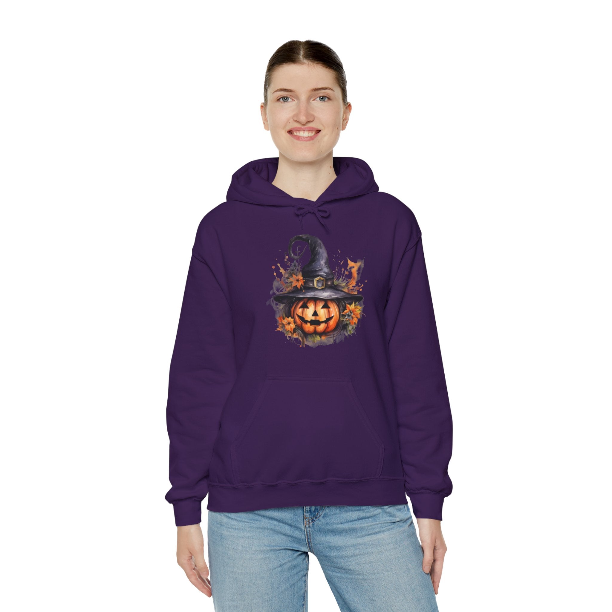 Halloween Hoodie: Witchy Pumpkin