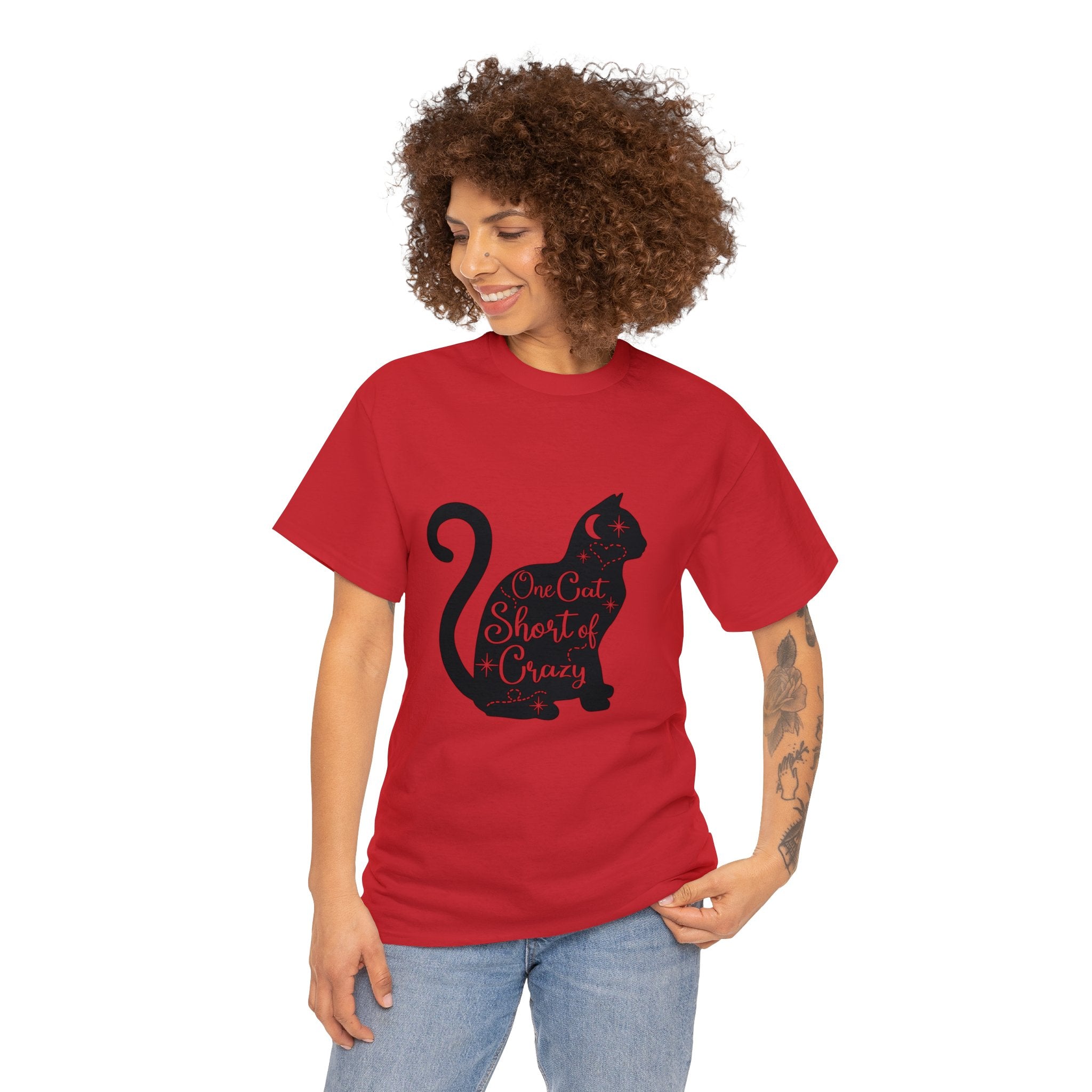 Cat T-Shirt: One Cat Short of Crazy #1