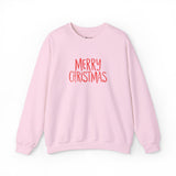 Embroidered Merry Christmas Crewneck Sweatshirt — Minimal Holiday Design