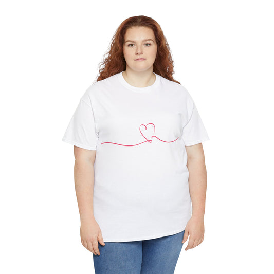 Love T-Shirt: Heart Line