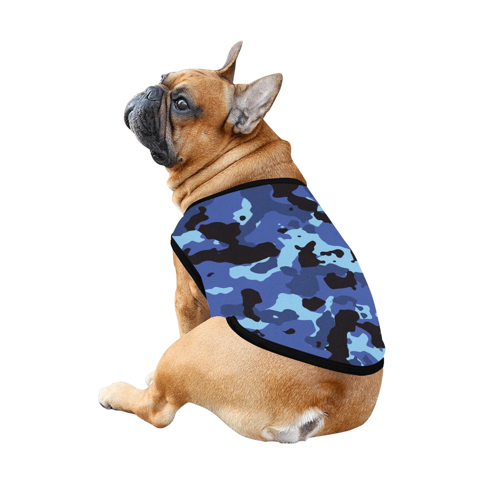 Black and Blue Camo Pet Tank Top