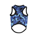 Black and Blue Camo Pet Tank Top