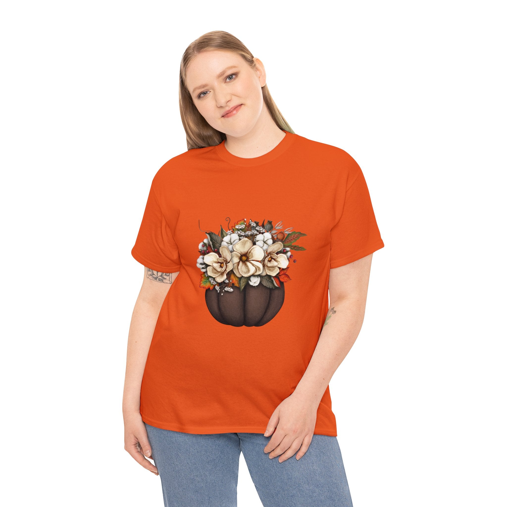Halloween T-Shirt: Fall Flowers