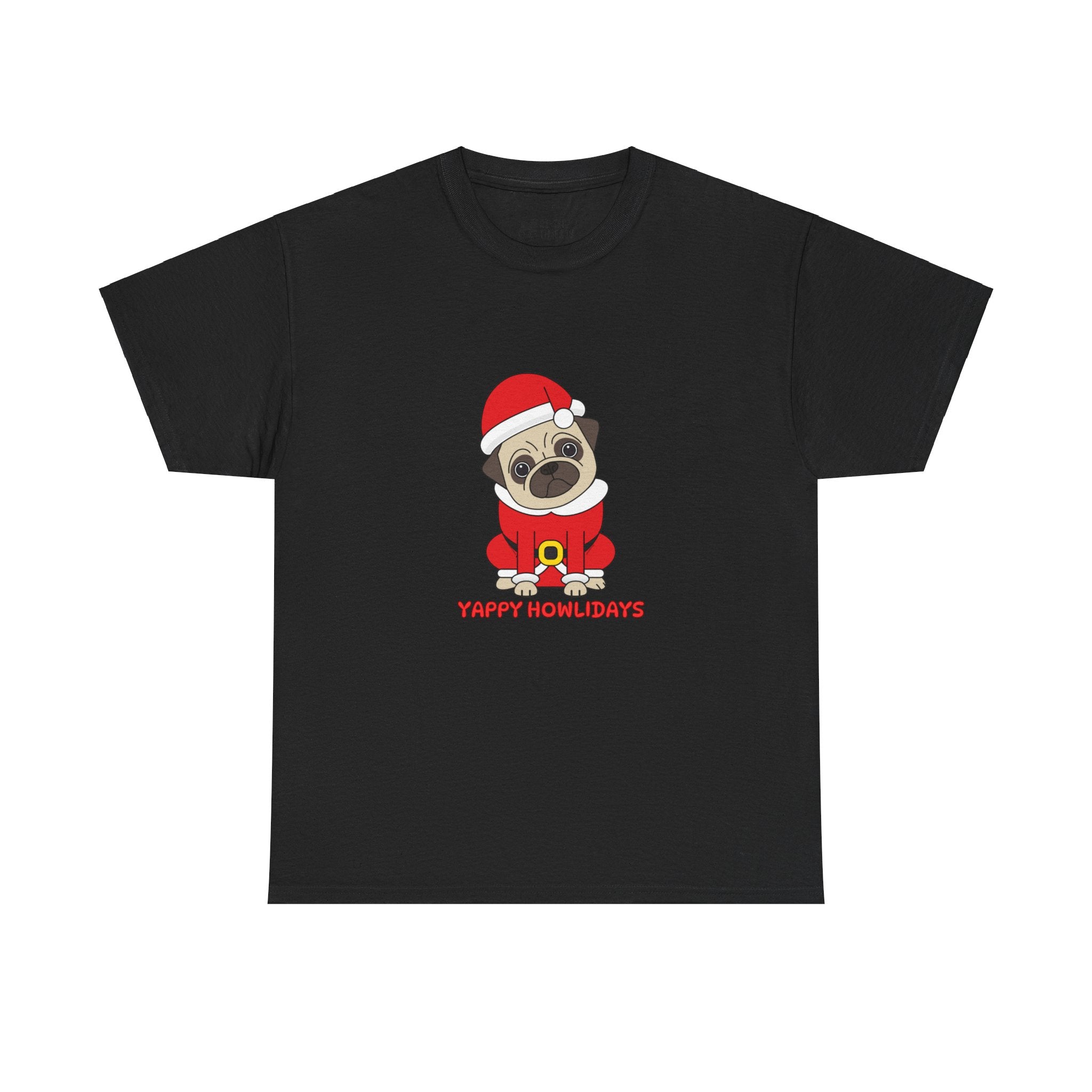 Christmas T-Shirt: Yappy Howlidays Pug