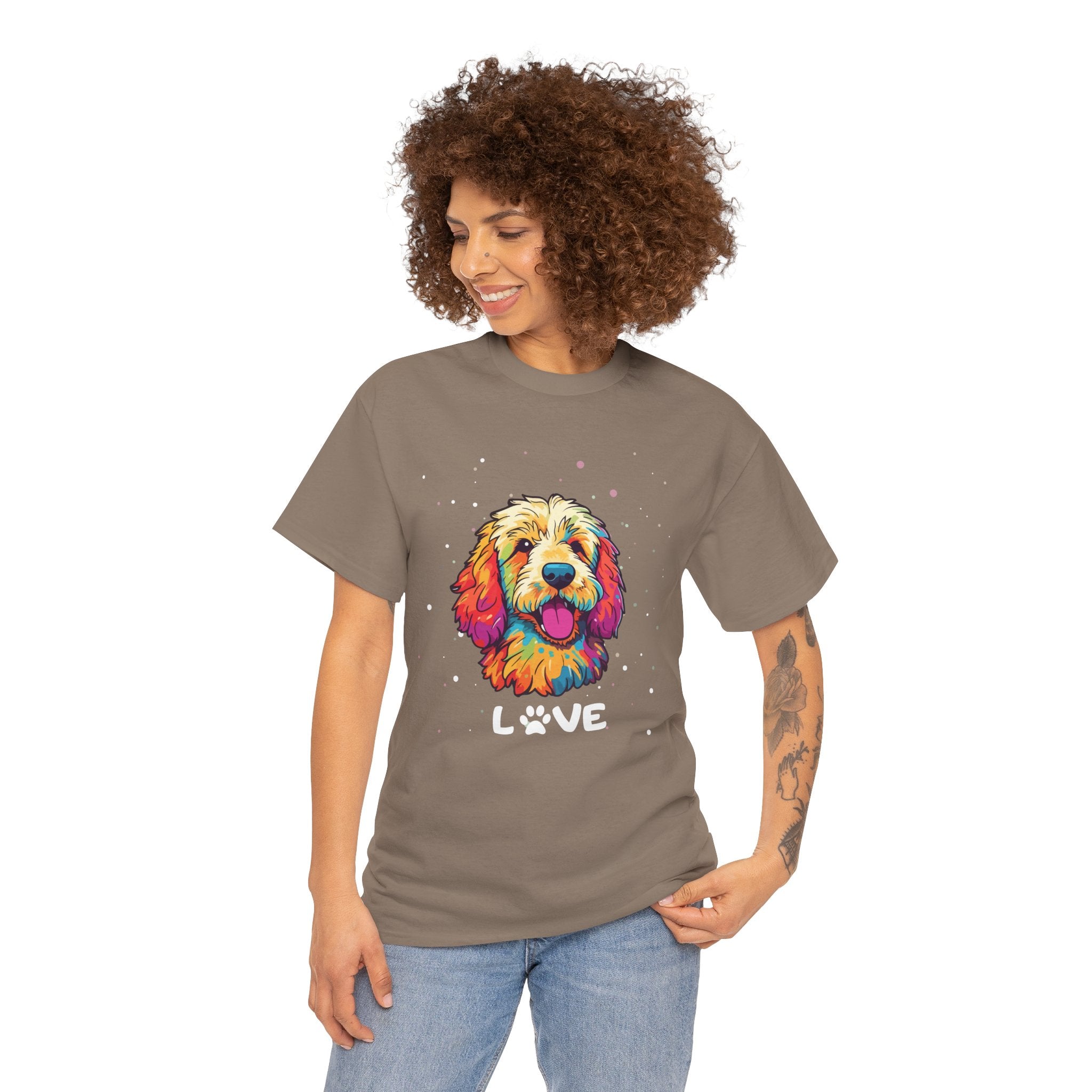 Dog T-Shirt: Goldendoodle Love