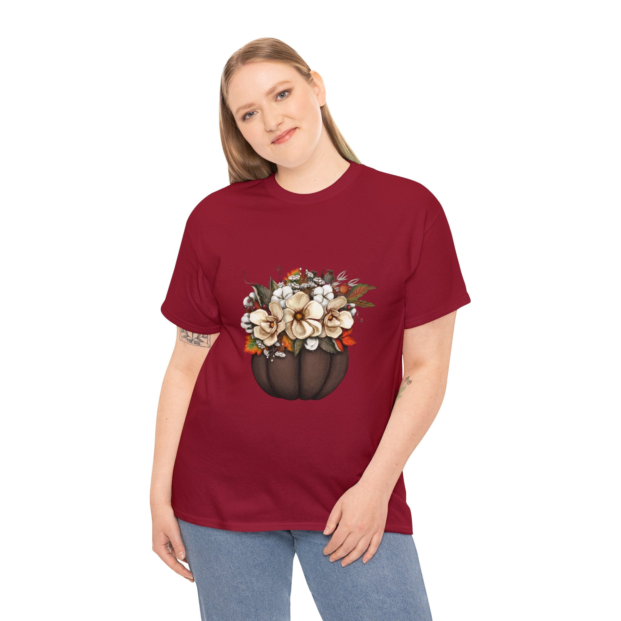 Halloween T-Shirt: Fall Flowers