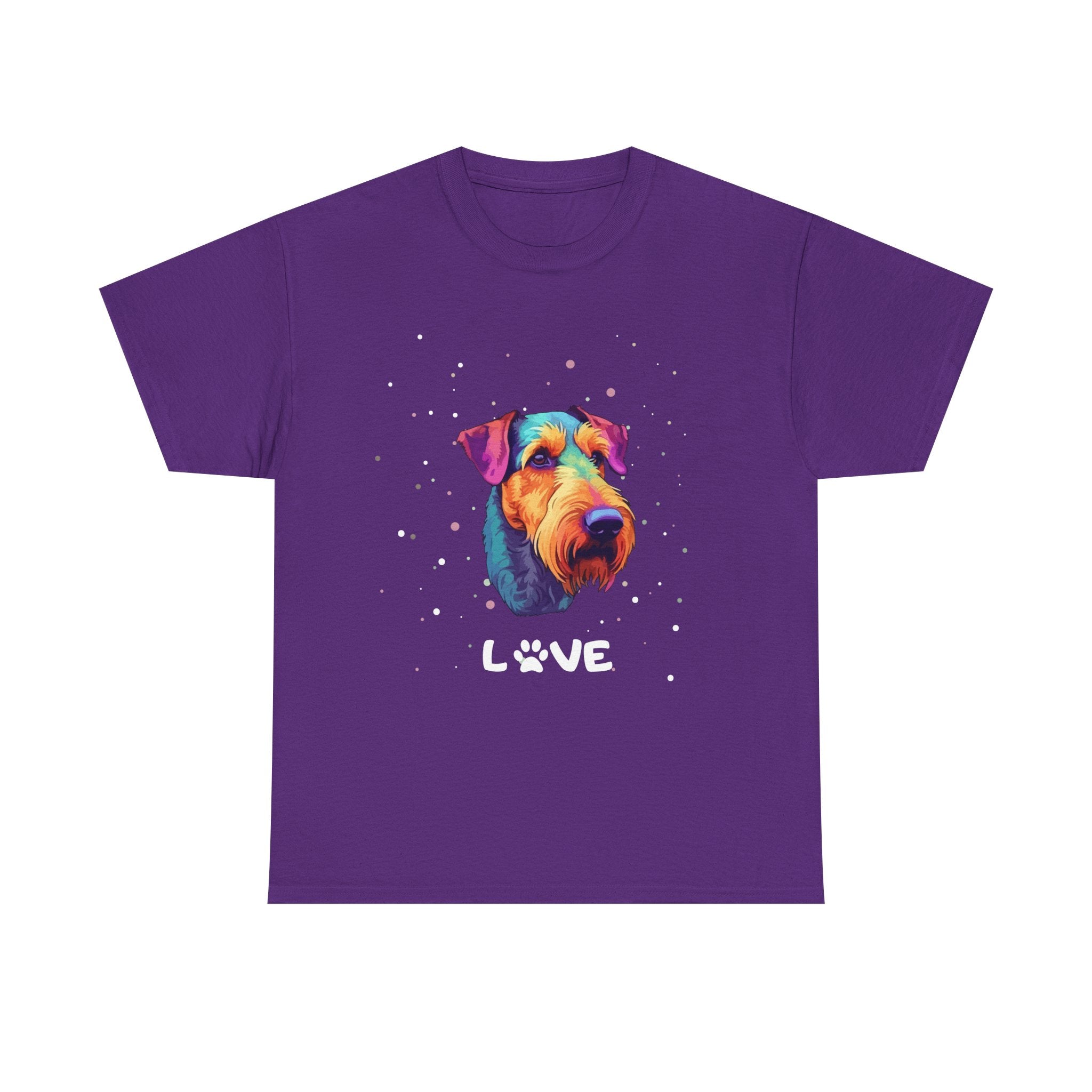 Dog T-Shirt: Airedale Terrier Love