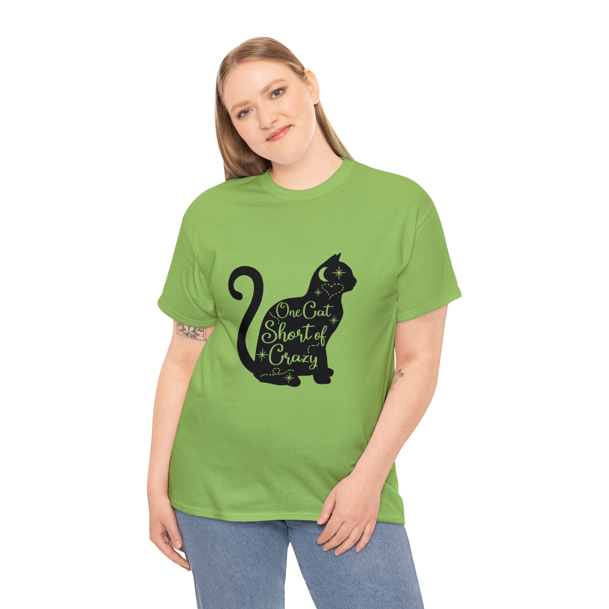 Cat T-Shirt: One Cat Short of Crazy #1