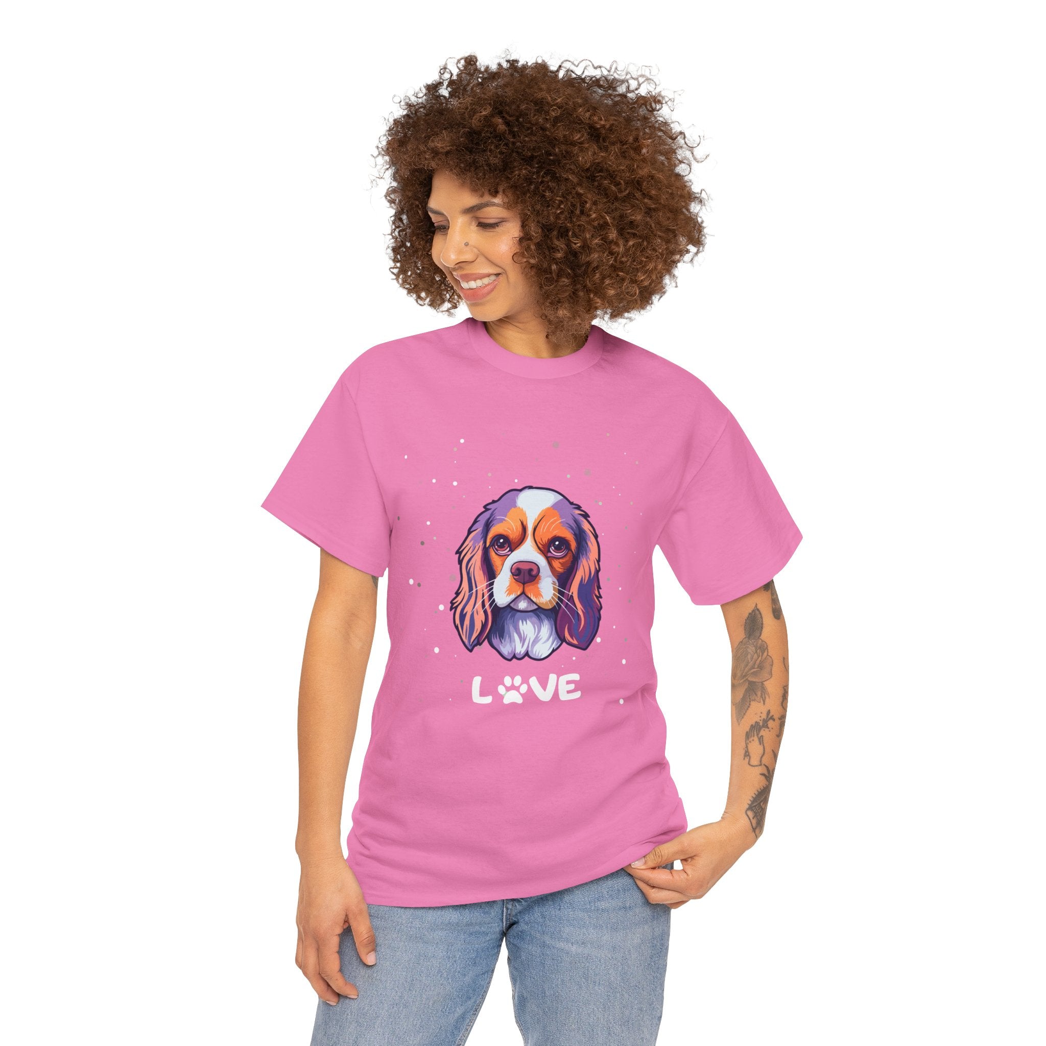 Dog T-Shirt: Cavalier King Charles Spaniel Love