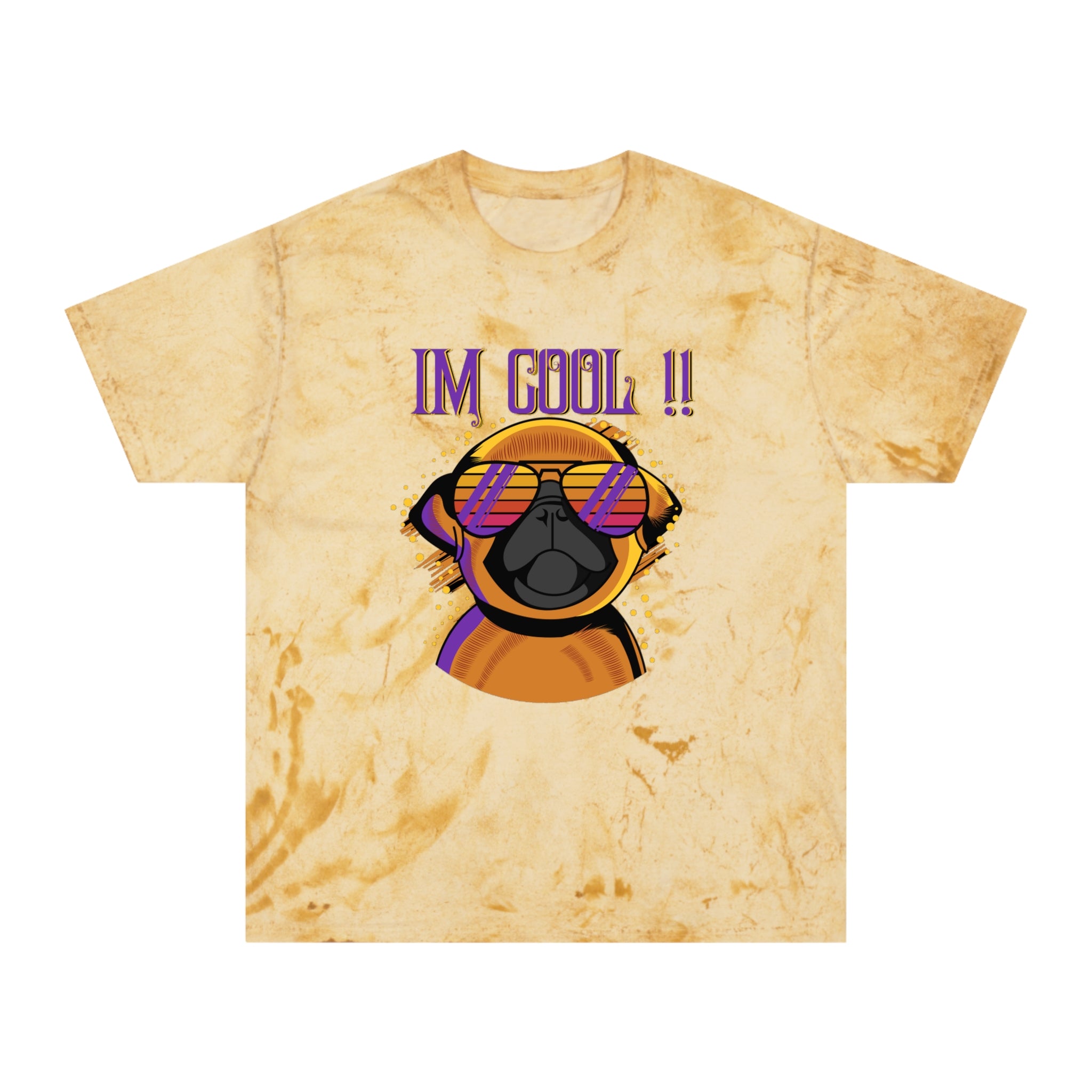 Pug T-Shirt: I'm Cool Color Blast