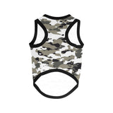 Black and White Camo Pet Tank Top