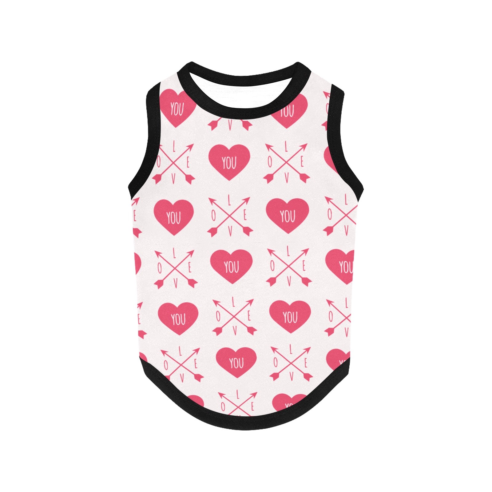 Love You Hearts Pet Tank Top